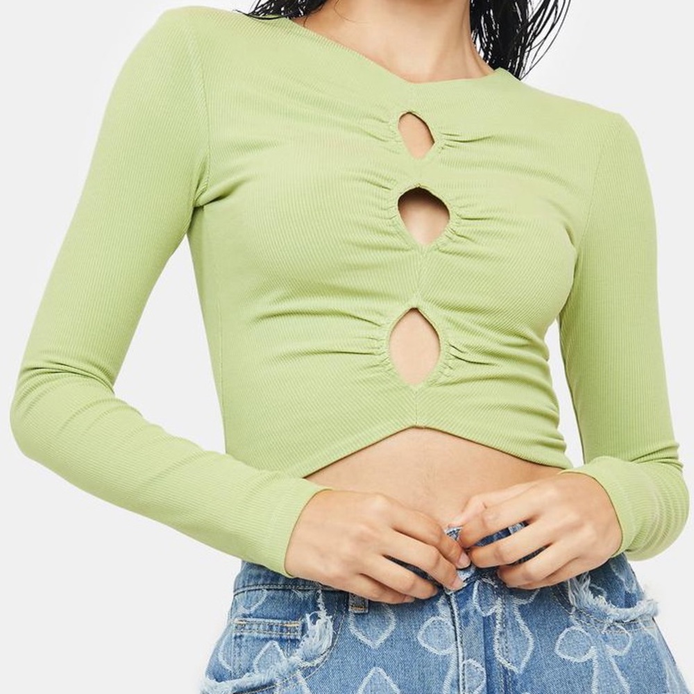 The Krypt Green Sinora Top sz. M